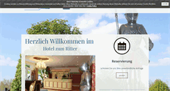 Desktop Screenshot of hotel-zum-ritter.com