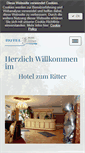 Mobile Screenshot of hotel-zum-ritter.com