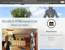 Tablet Screenshot of hotel-zum-ritter.com